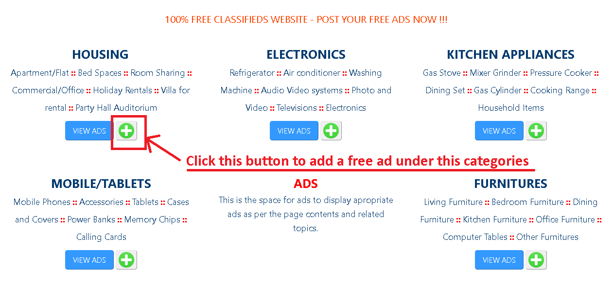 how to add a free ad